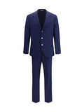 Brunello Cucinelli Peak Lapel Single-Breasted Suit — Navy