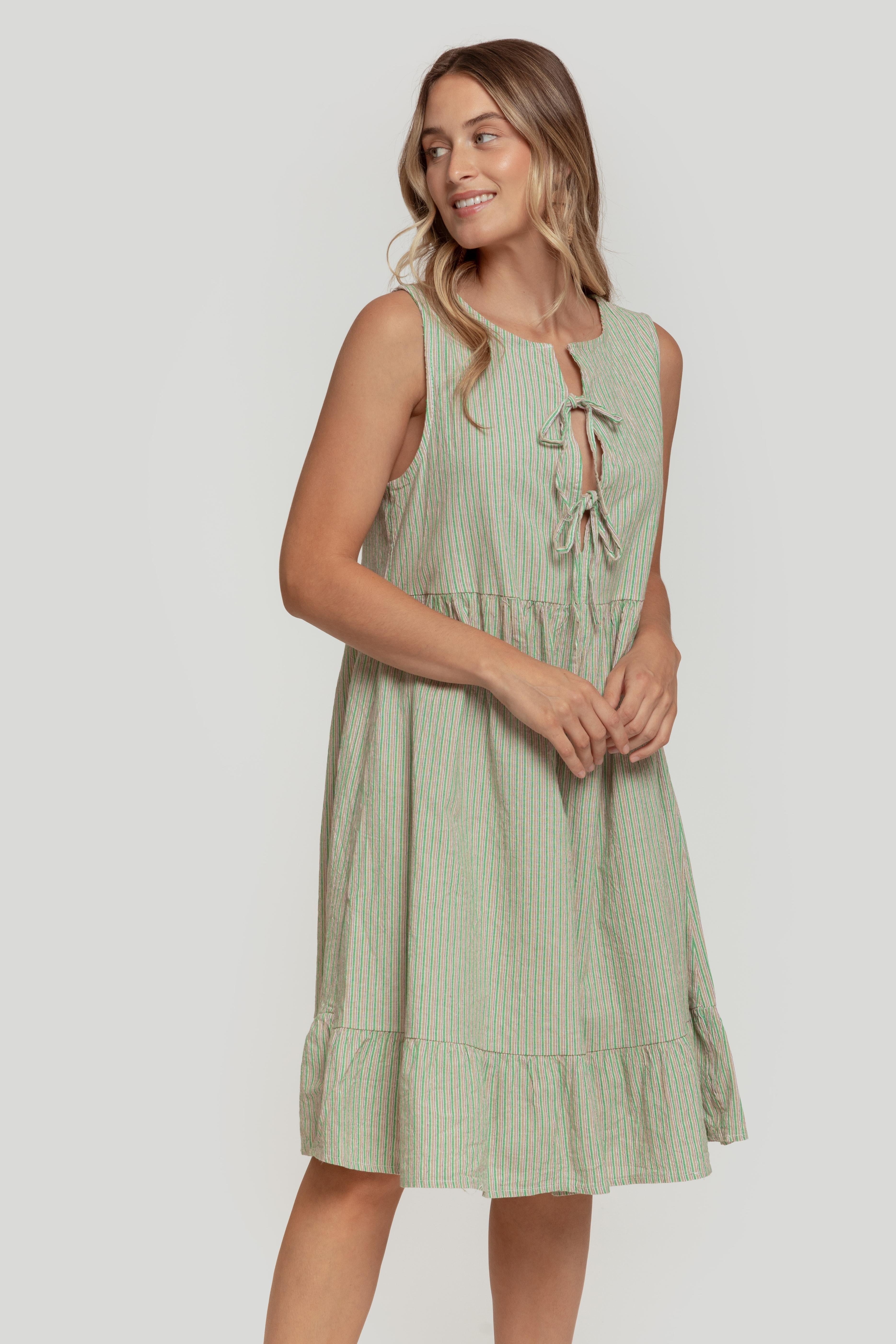 VESTIDO  CORDONES
