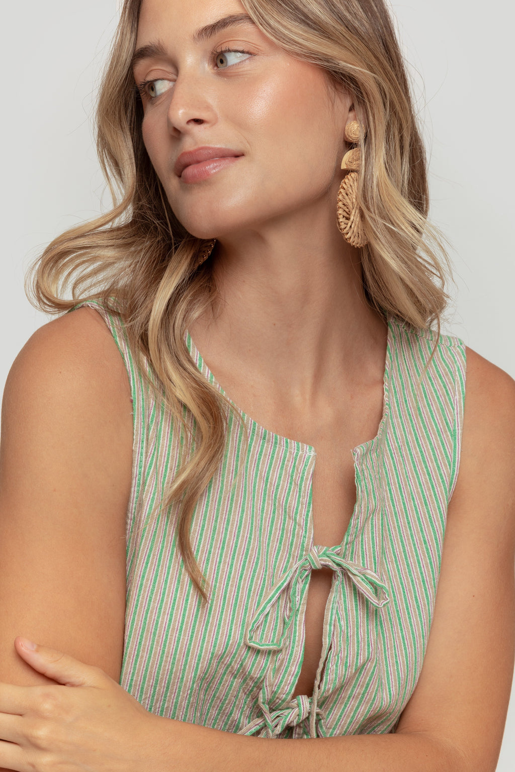 VESTIDO  CORDONES