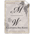MW Rose Blend Wine Bottle Self Prop Adhesive Label By Prop Money Inc.
