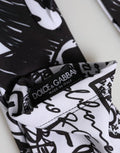 Women's Gloves Black White Dg Logo Elbow Length Mitten And 10+pl