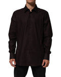 Men's Brown Cotton Longsleeve Martini Dress Shirt