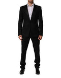 Men's Black 2 Buttons Jacket Formal Piece Suit Wool
