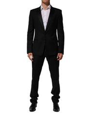 Men's Black 2 Buttons Jacket Formal Piece Suit Wool