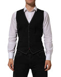 Black Wool Dress Formal Men Waistcoat Vest 03+wv