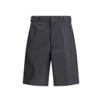 Black Recycled Polyamide Bermuda Shorts