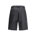 Black Recycled Polyamide Bermuda Shorts