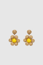PENDIENTES RAFIA FLOR