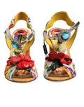 Men's Multicolor Floral Crystal Embellished Sandals Shoes Se+lamb+goat+straw+10lf