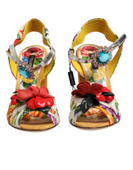 Men's Multicolor Floral Crystal Embellished Sandals Shoes Se+lamb+goat+straw+10lf