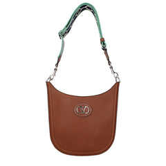 Men's Brown Leather Crossbody Bag