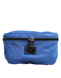 Men's Logo-Plaque Nylon Belt Bag Blue