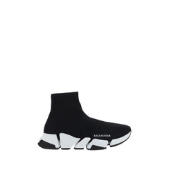Women's Black Polyester Athletic Sneakers