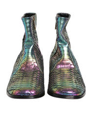 Men's Multicolor Chelsea Short Ankle Boots Shoes Moluro Python