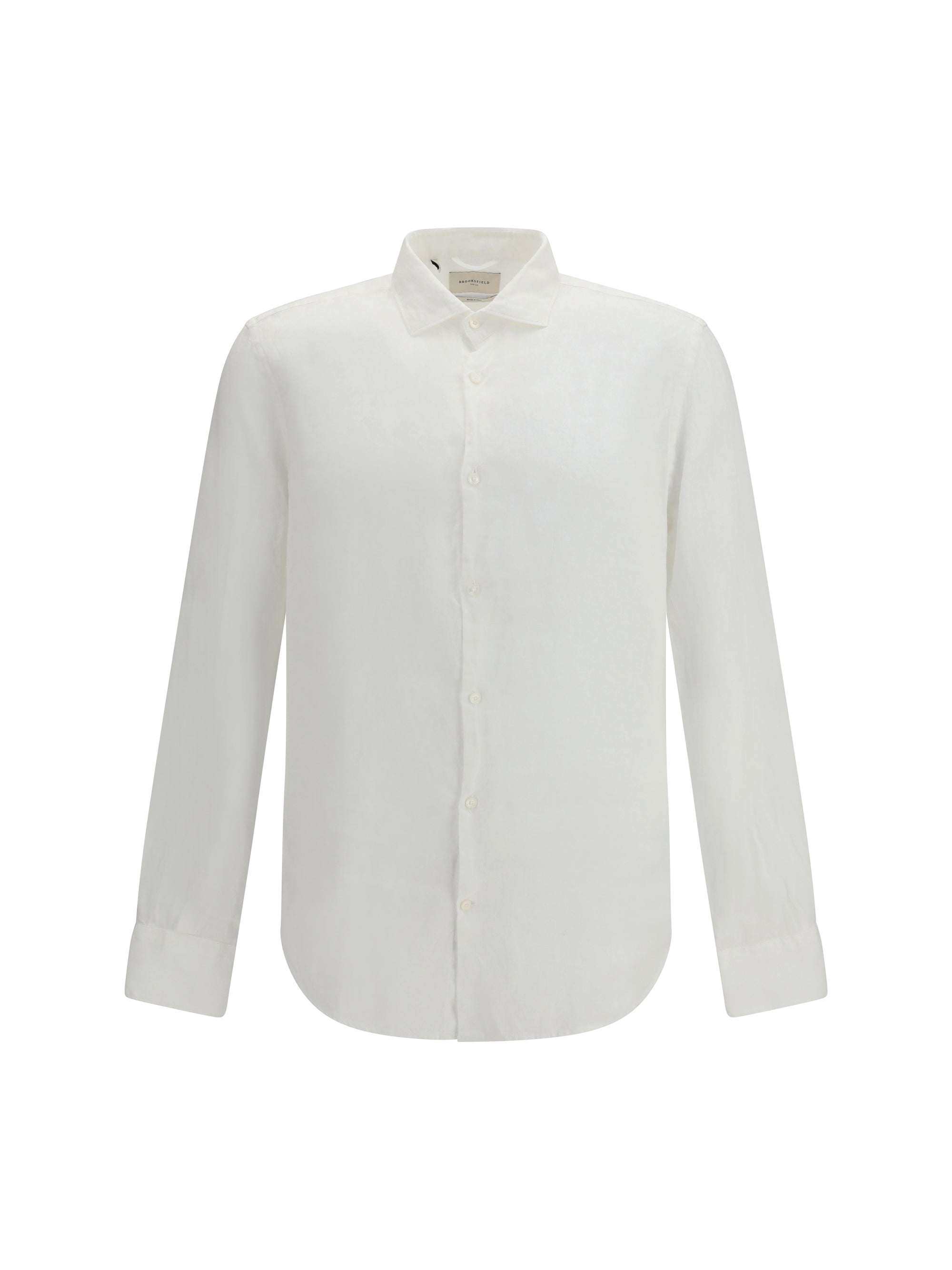 Brooksfield Linen Shirt — White