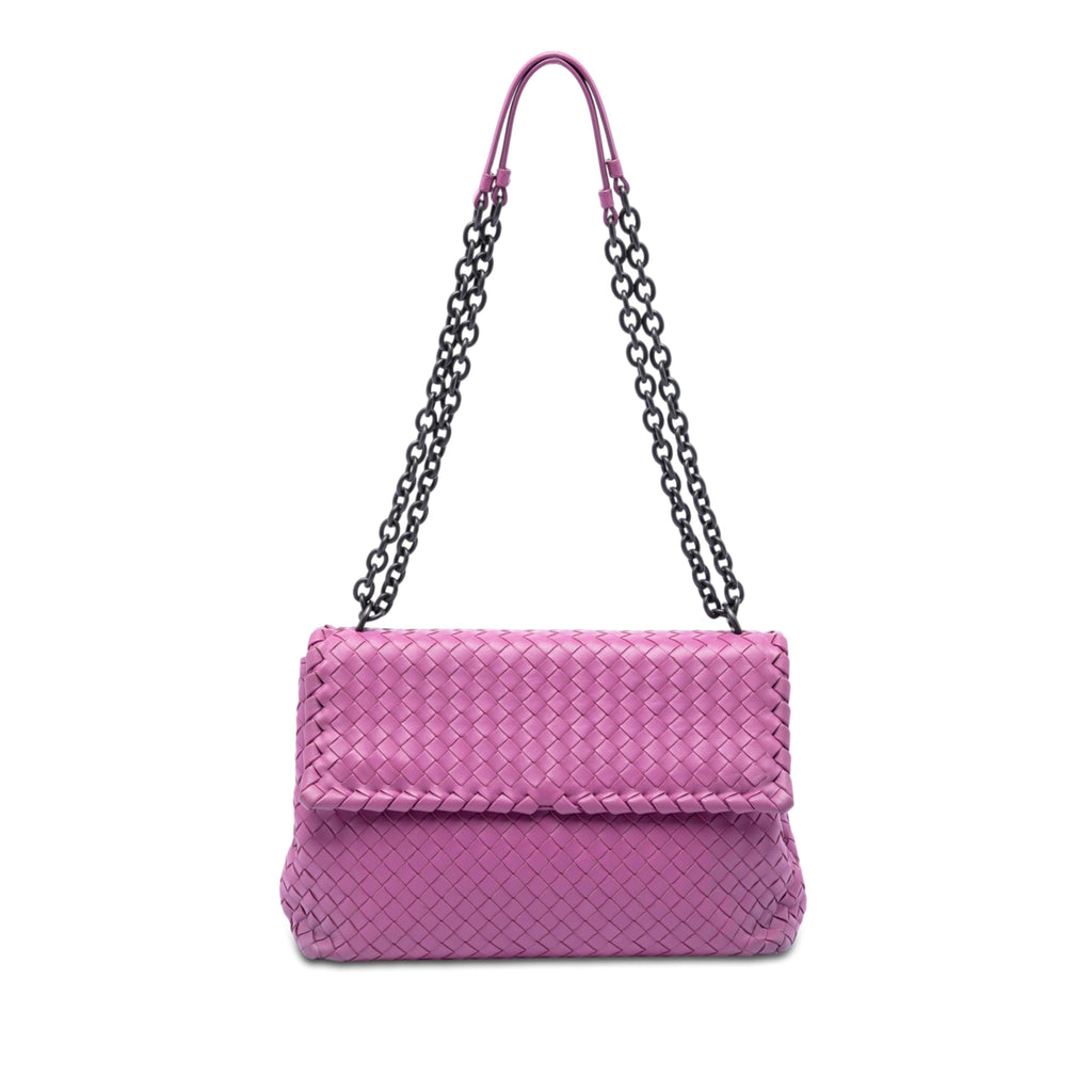 Medium Nappa Intrecciato Olimpia Shoulder Bag