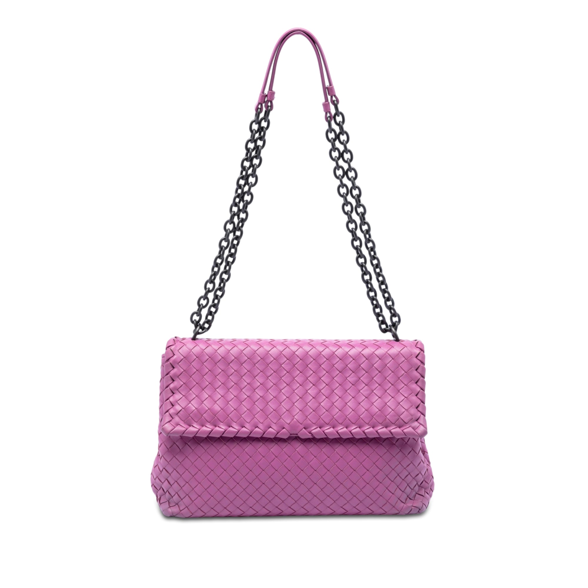 Medium Nappa Intrecciato Olimpia Shoulder Bag