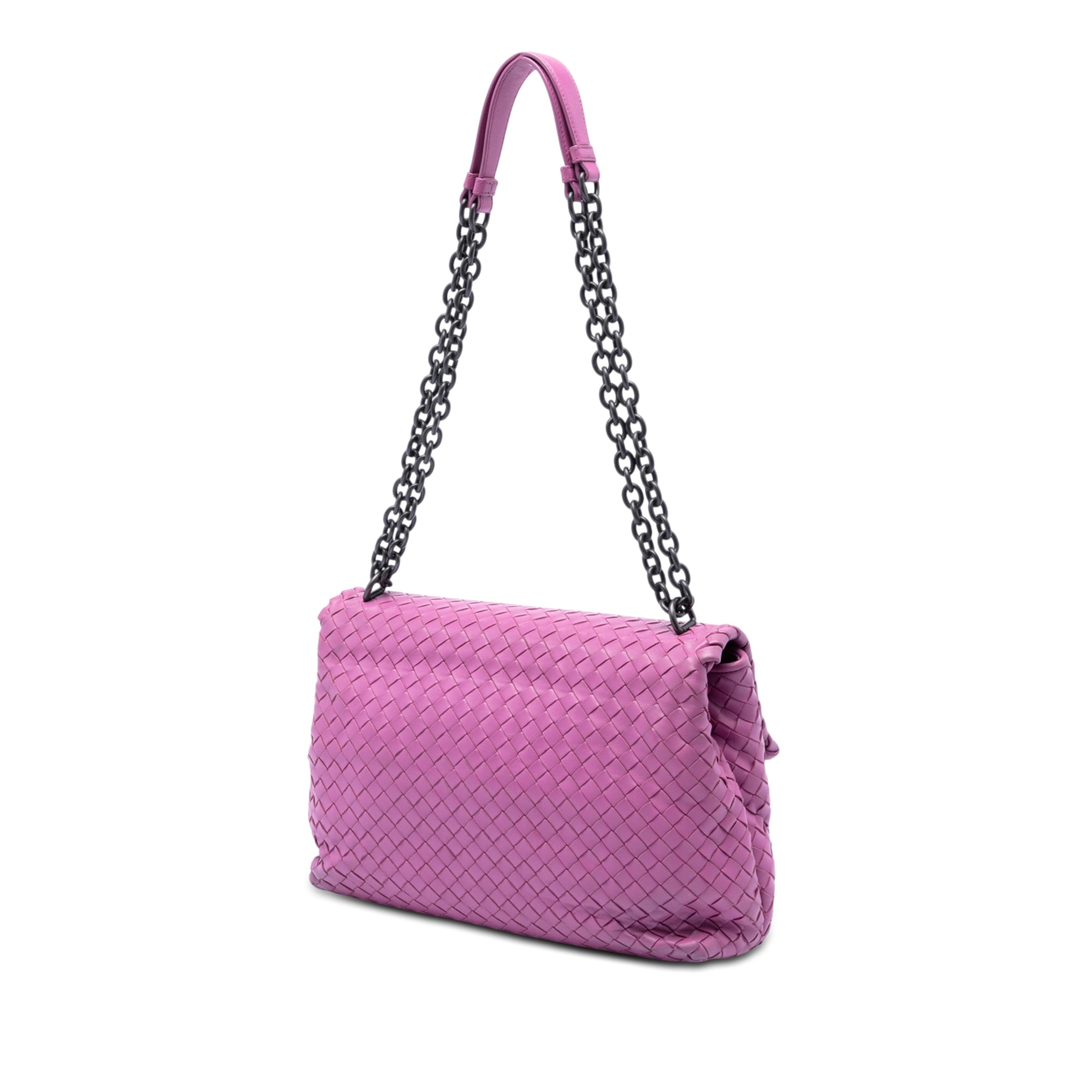 Medium Nappa Intrecciato Olimpia Shoulder Bag