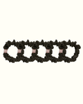 Lot de 5 Chouchous 100 % Soie - Le Petit - Noir