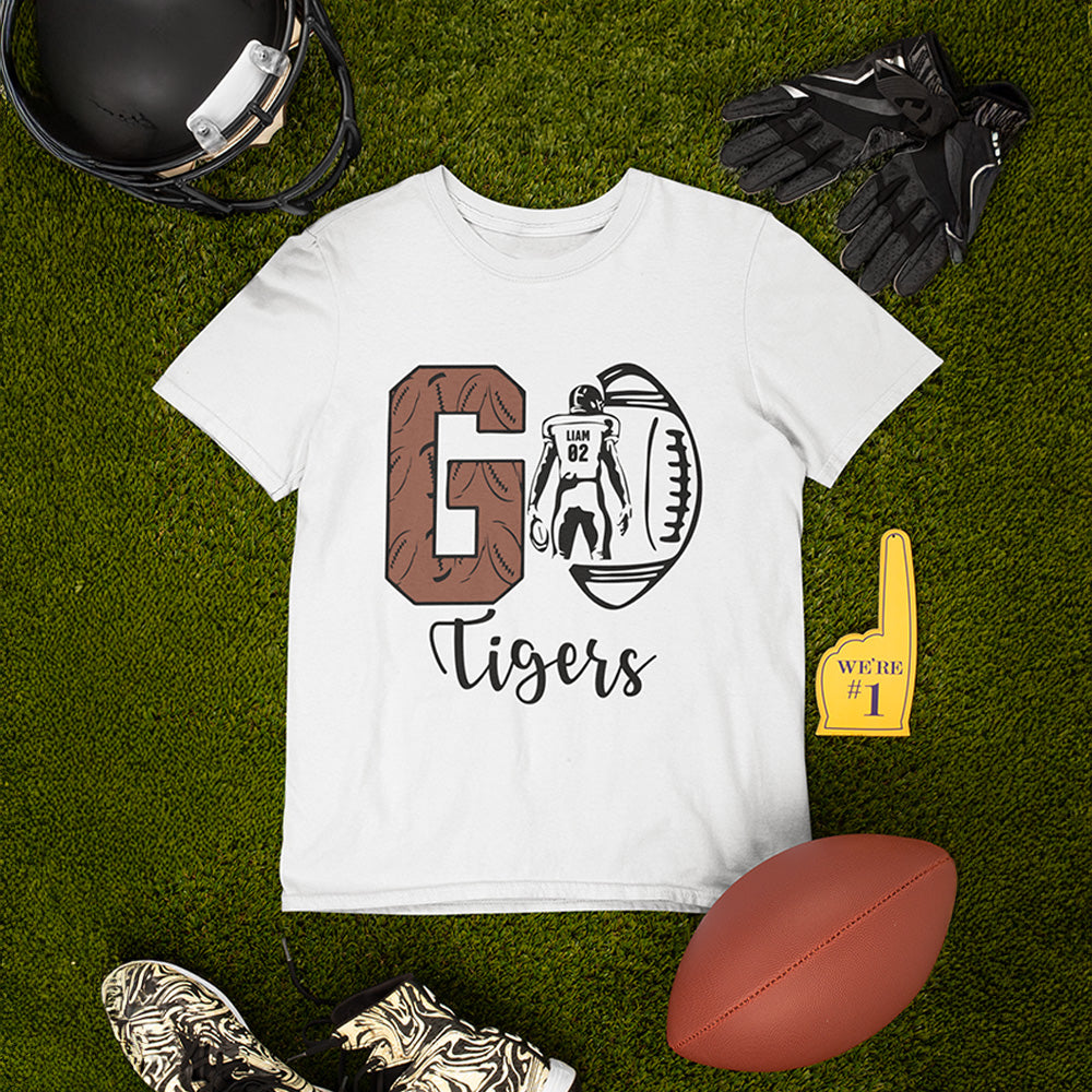 Sudadera Personalizada Football Element Go con el Nombre y Número del Equipo Regalo de Cumpleaños Motivacional para el Día del Partido para Familiares Amigos Jugadores