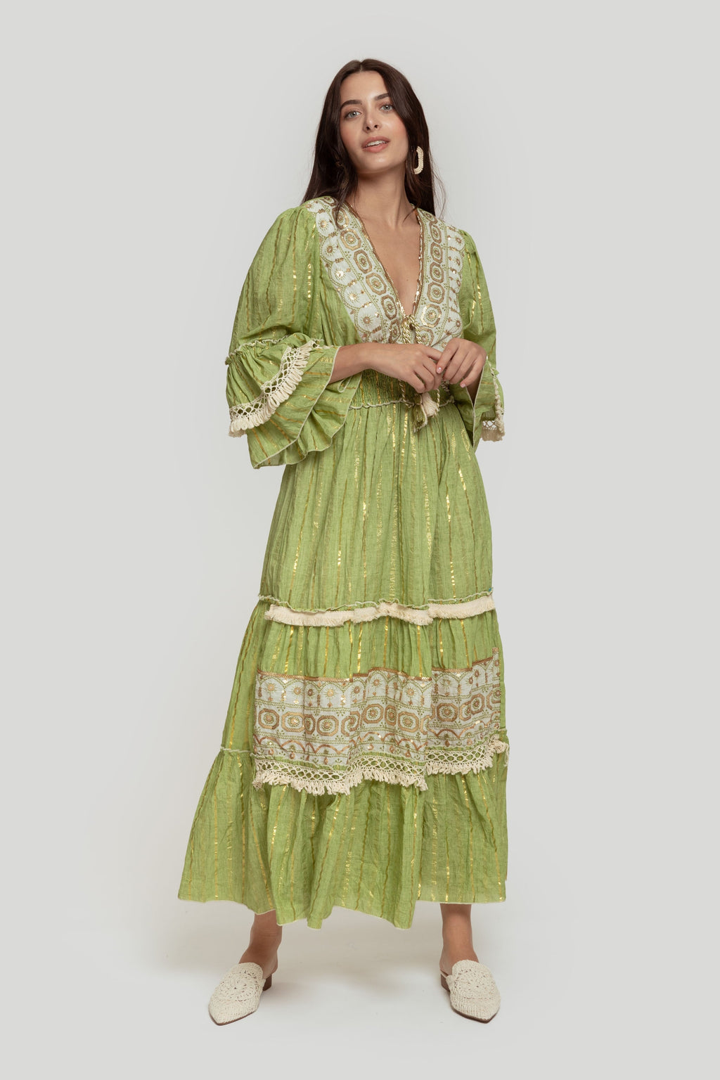 VESTIDO BOHO CORDON