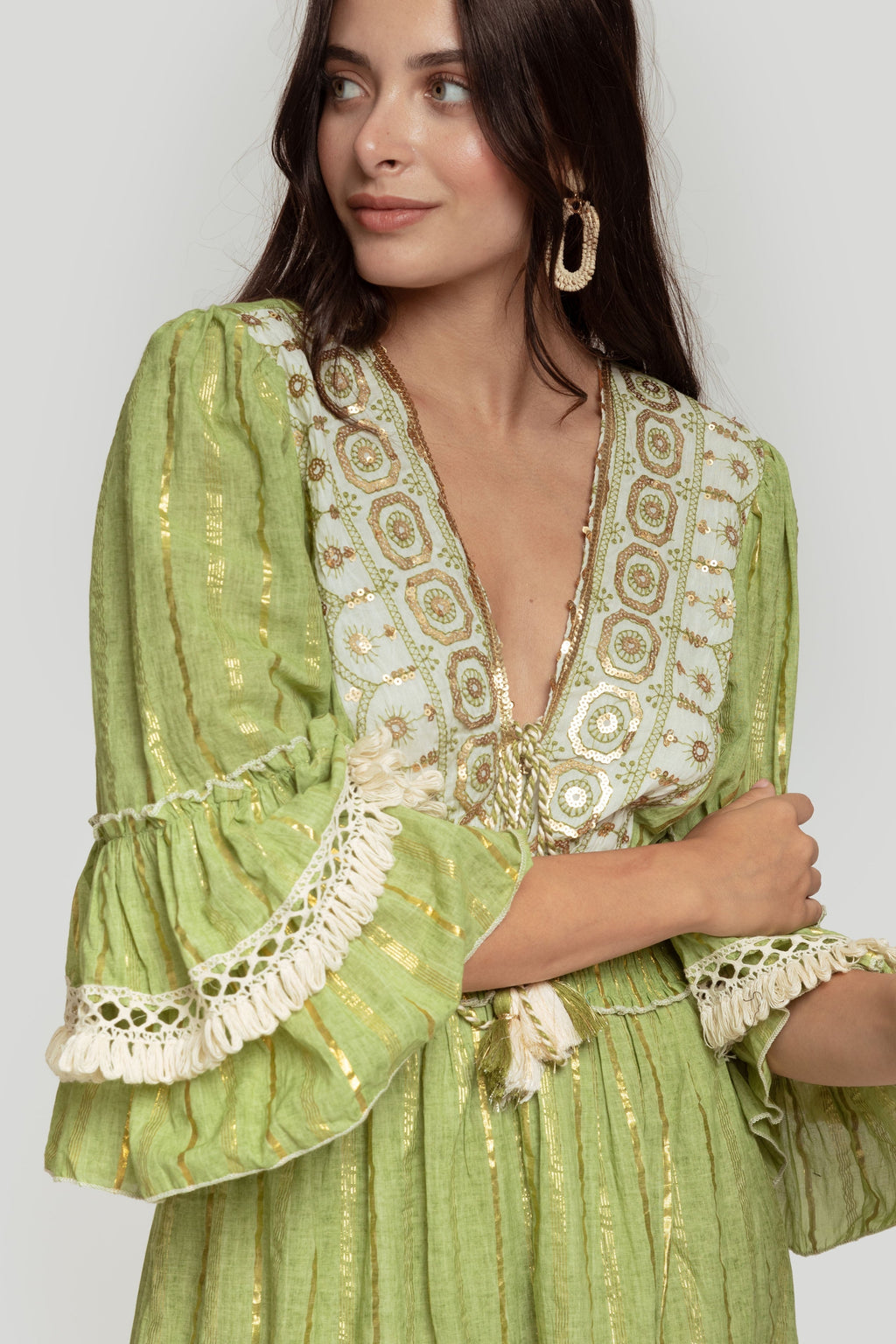 VESTIDO BOHO CORDON