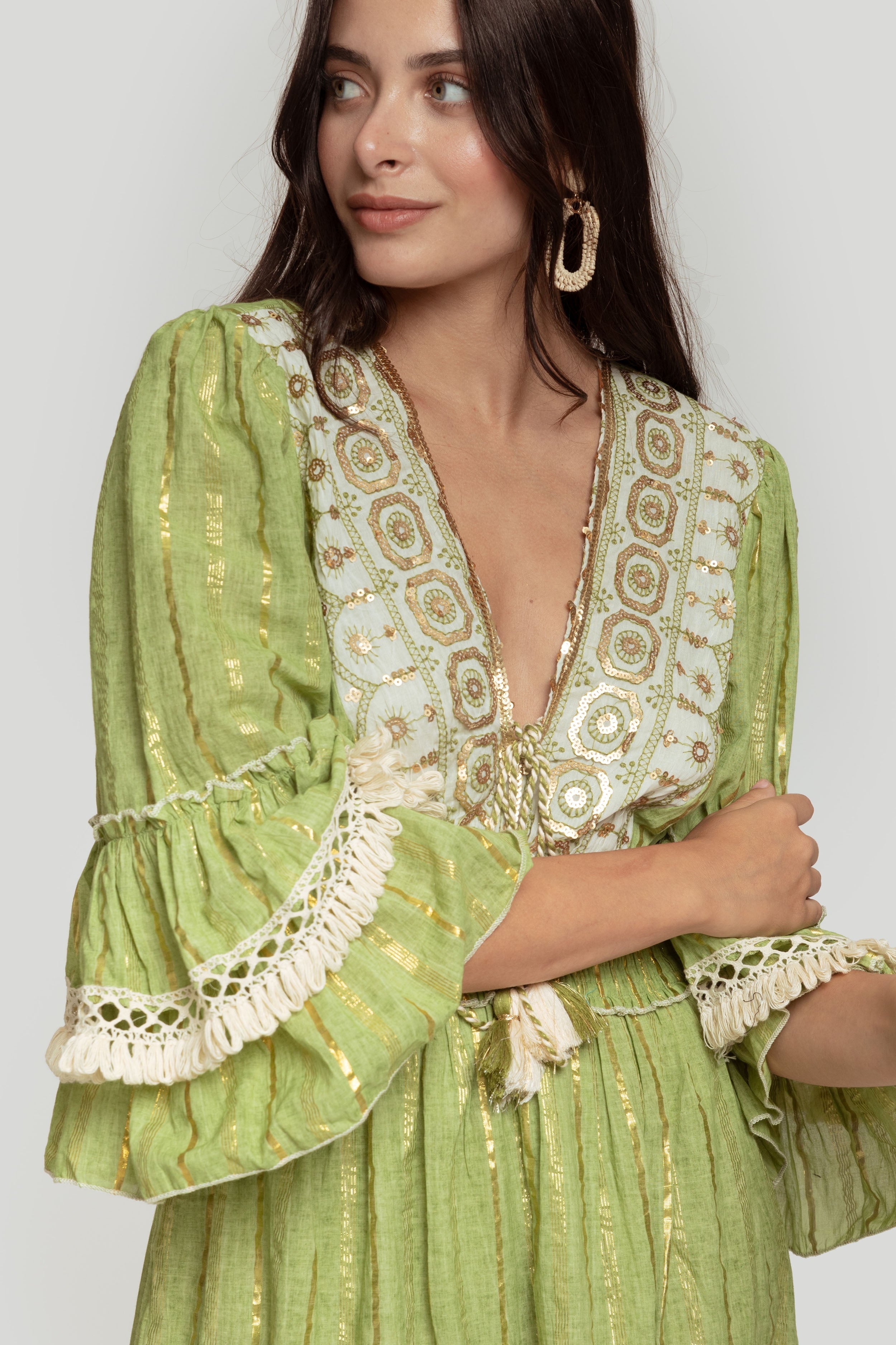 VESTIDO BOHO CORDON