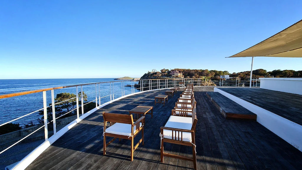 Super Rare 8-Bedroom Luxury Seafront Ibiza Villa with Private Beach, Panoramic Rooftop and Underground DJ Room in Santa Eulalia