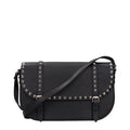 Men's Black Leather Crossbody Bag