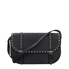 Men's Black Leather Crossbody Bag