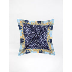 Men's Blue Silk Foulard Accessory