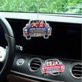 Personalizado Niños Cara Foto Acrílico Coche Colgante Adorno Sunvisor Clip Air Vent Clip Car Decor Regalo de cumpleaños para la familia