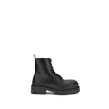 Men's Black Calf Leather Bos Taurus Lace-Up Boots
