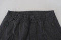 Men's Striped Wool Trouser Gray Polyester Elastane