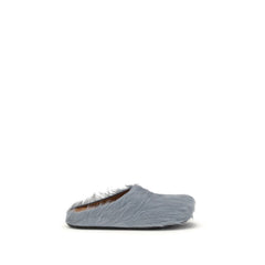 Men's Blue Calf Leather Bos Taurus Mules