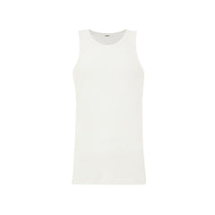 Men's White Cotton Sleveless Jacket Clothing