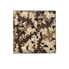 Men's Beige Silk Pocket Square Accessory