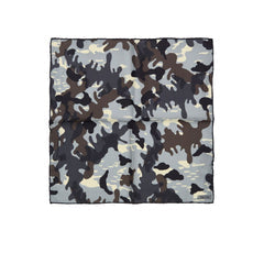 Men's Gray Silk Pocket Square Accessory