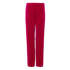 Women's Fuchsia Cotton Dress Pants