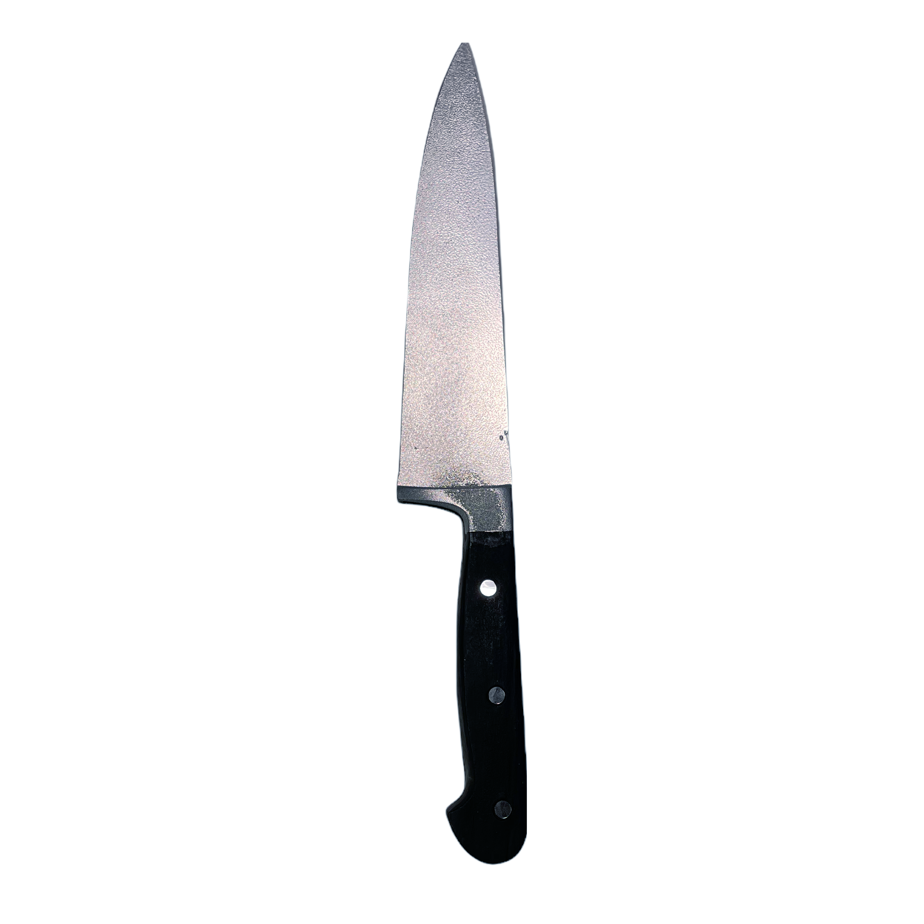 Plastic 13 Inch Chef’s Knife Silver Blade and Black Handle By Prop Money Inc.