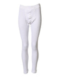 Men's Cotton Mid-Waist Leggings White