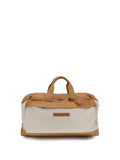 Brunello Cucinelli Active Travel Top Handle Bag — Beige