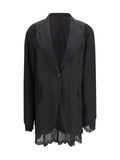 Our Legacy Reversible Drip Single Breasted Blazer — Black