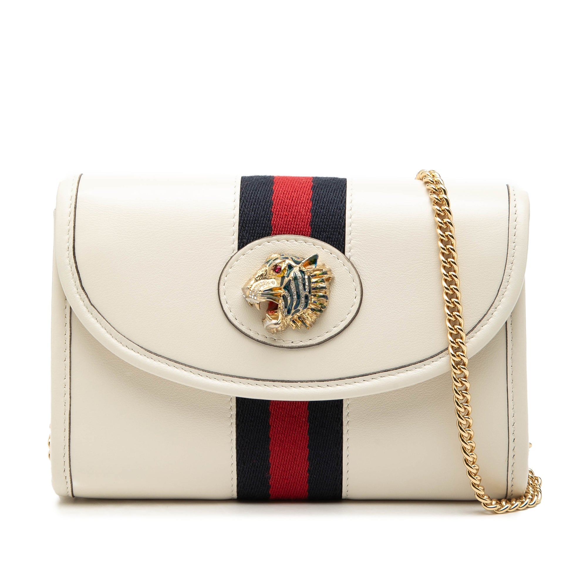 Mini Calfskin Rajah Web Chain Crossbody