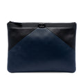 Medium Bicolor Lambskin Boy O Case Clutch