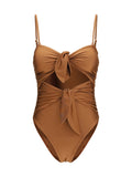 Zimmermann Aster Swimsuit — Brown