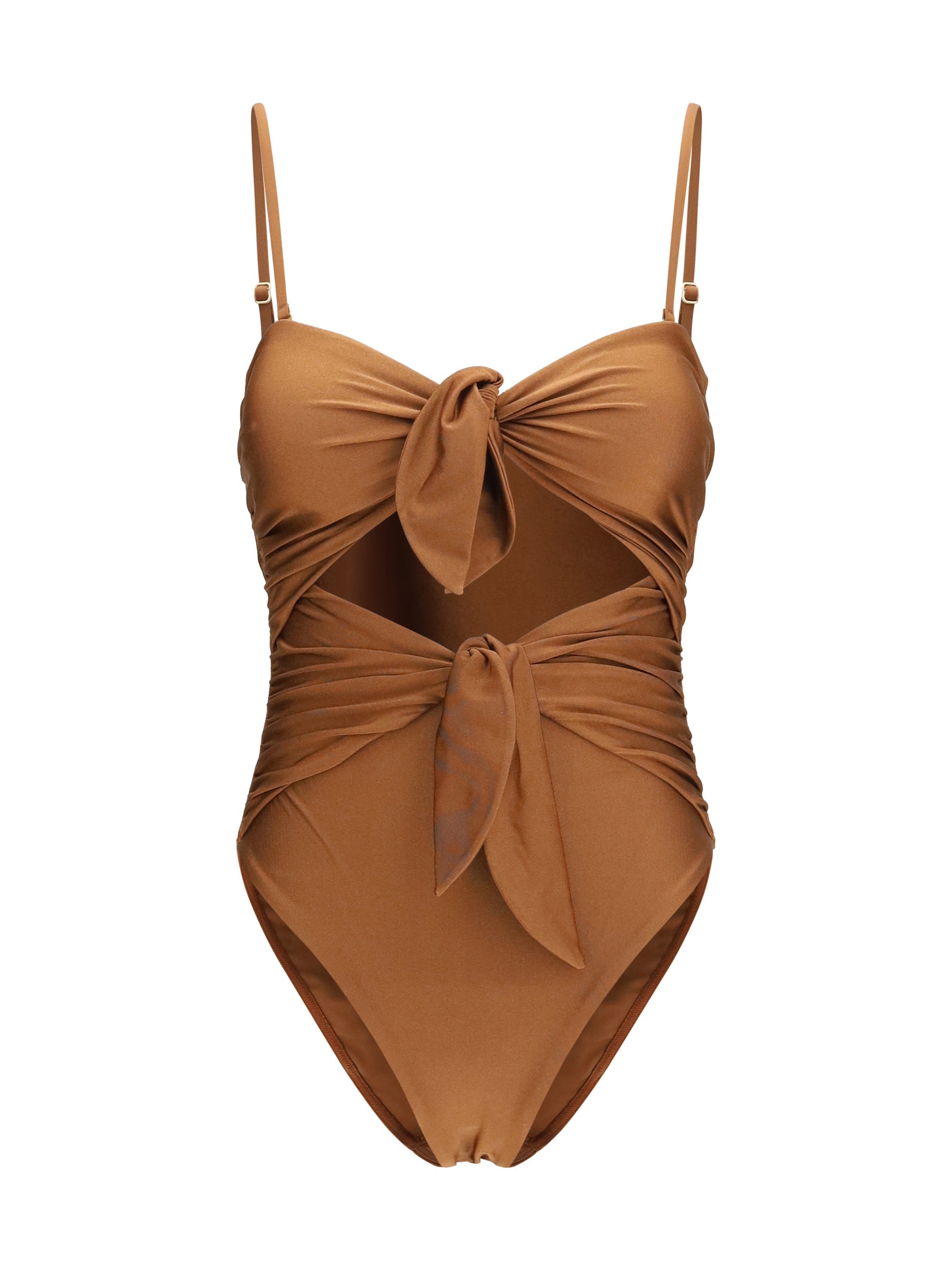 Zimmermann Aster Swimsuit — Brown