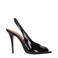 Women's Patent Leather Heel Black