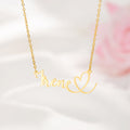 Personalizado Corazón Nombre Collar Dainty Joyería Aniversario Cumpleaños Regalo para Mujeres