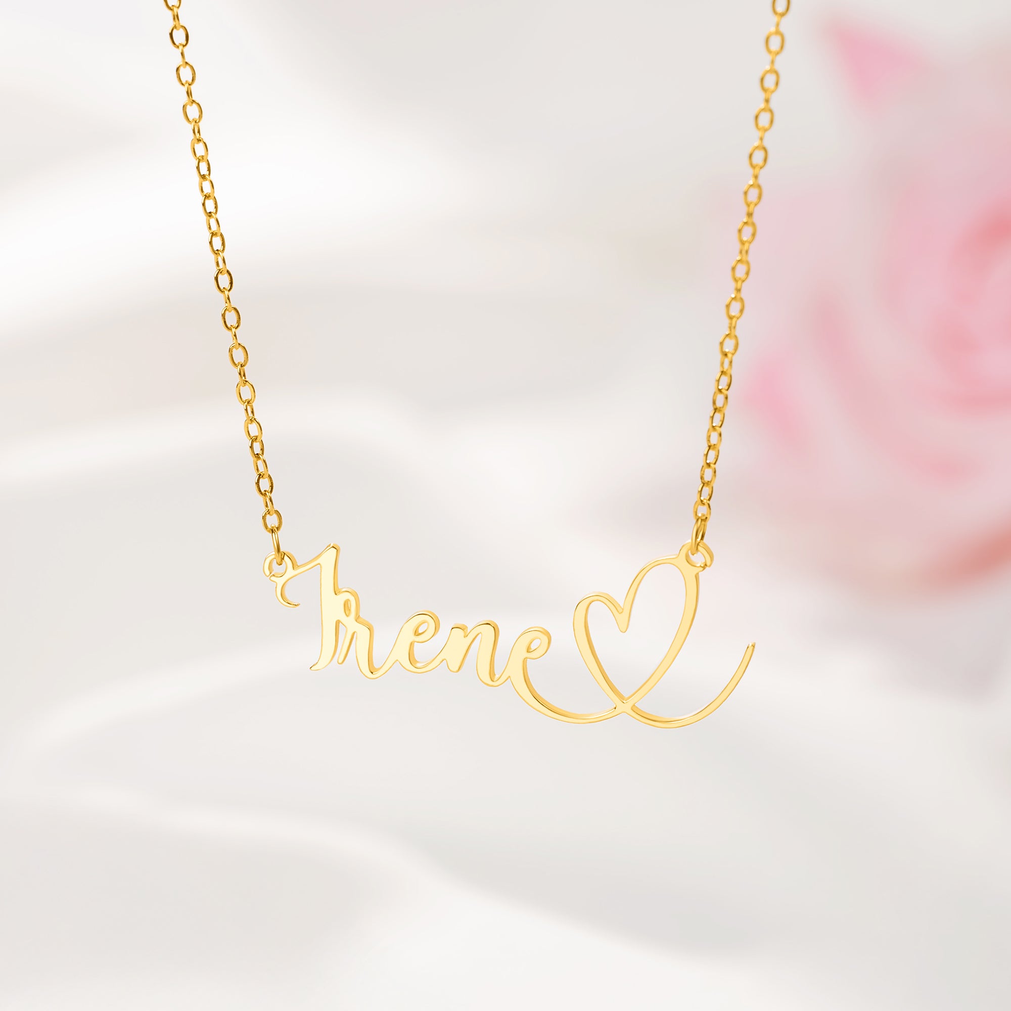 Personalizado Corazón Nombre Collar Dainty Joyería Aniversario Cumpleaños Regalo para Mujeres